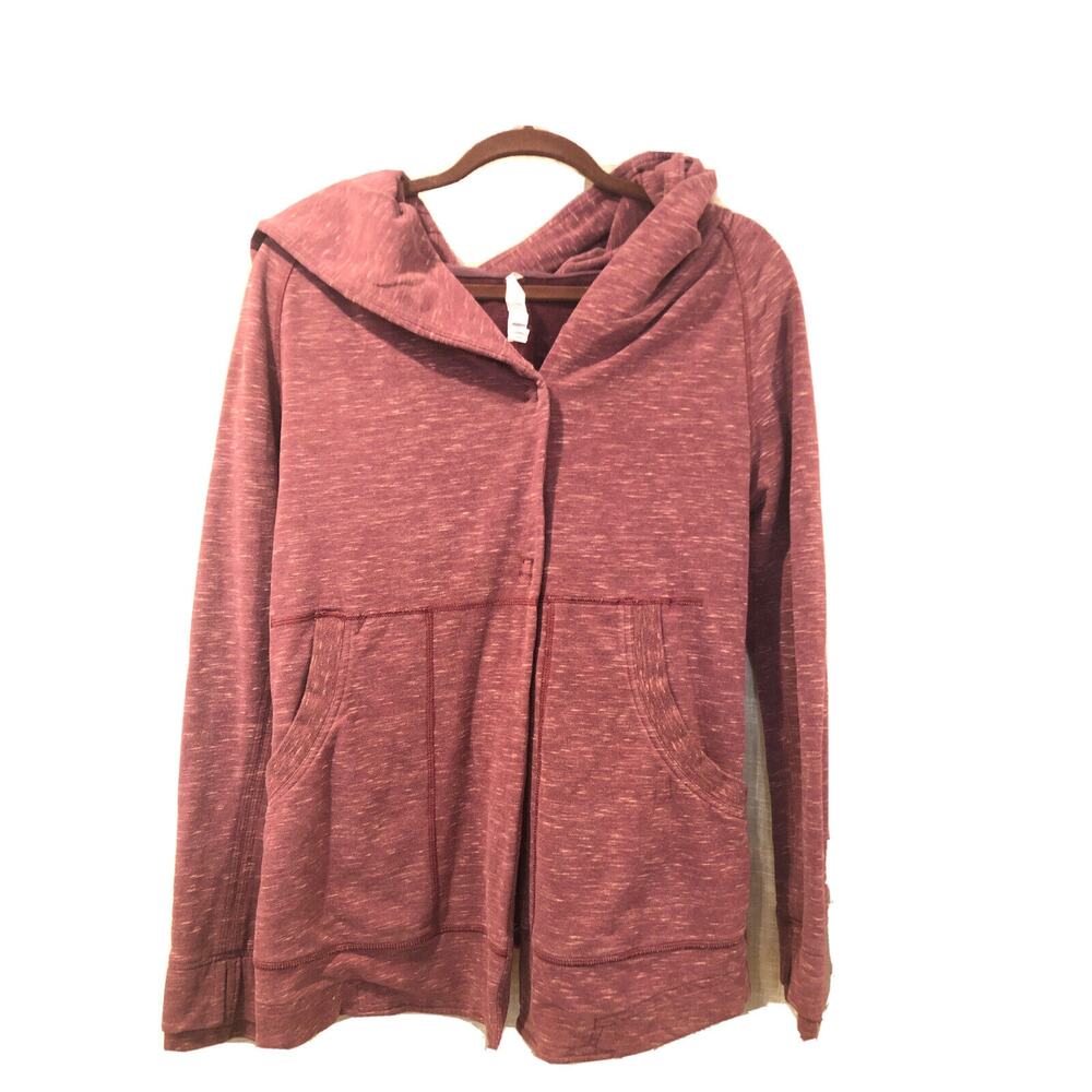 Lululemon Find Your Center Berry Rust Red Marled oversized jacket  size 2